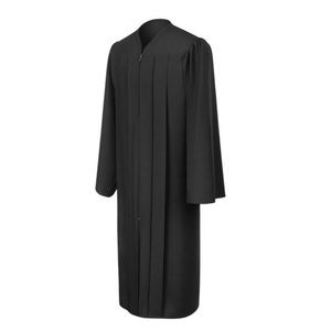Matte Black Graduation Gown